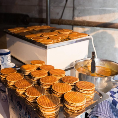 Bakken op locatie – in te huren – stroopwafels